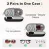 Puzdro na okuliare Techsuit (ETJ3) PU, 16.5 x 6.5 x 4cm - Čierne thumbnail