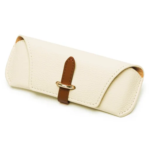Techsuit ETL3 Puzdro na okuliare, PU, 17 x 6,5 x 2 cm, Swiss Coffee - 1