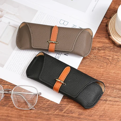Techsuit ETL3 Puzdro na okuliare, PU, 17 x 6,5 x 2 cm, Swiss Coffee - 5