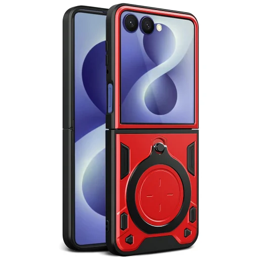Červené puzdro Techsuit CamGuard Pro pre Samsung Galaxy Z Flip8 - 1