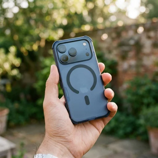 iPhone 17 Pro / 18 Pro Forcell F-Protect BumperX Premium MagSafe-kompatibilis sötétkék tok - 4