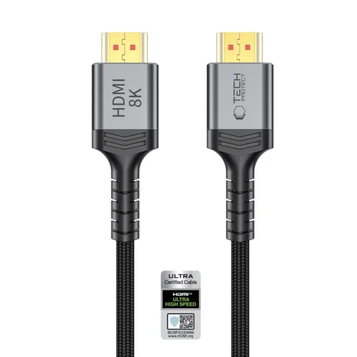 Tech-Protect UltraBoost HDMI 2.1 kábel 4K 120Hz / 8K 60Hz 100 cm čierny - 4