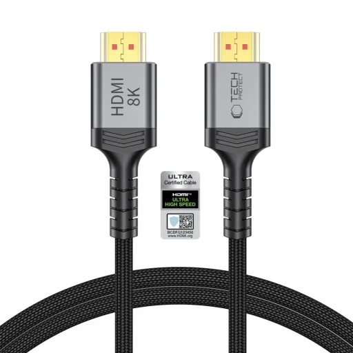Tech-Protect UltraBoost HDMI 2.1 kábel 4K 120Hz / 8K 60Hz 100 cm čierny - 1