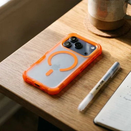 iPhone 17 Pro / 18 Pro Forcell F-Protect BumperX Premium oranžové puzdro kompatibilné s MagSafe - 5