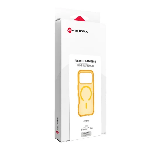 iPhone 17 Pro / 18 Pro Forcell F-Protect BumperX Premium MagSafe kompatibilis narancssárga tok - 8