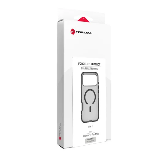 iPhone 17 Pro Max / 18 Pro Max tok (alacsony kameraperem) Forcell F-Protect BumperX Premium, MagSafe-kompatibilis, fekete - 8