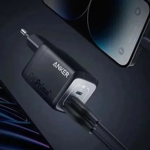 Anker - Sieťová nabíjačka GaN Prime (A2669313) - GaN rýchlonabíjačka 67W, 2x USB-C, EU - Sivá - 4