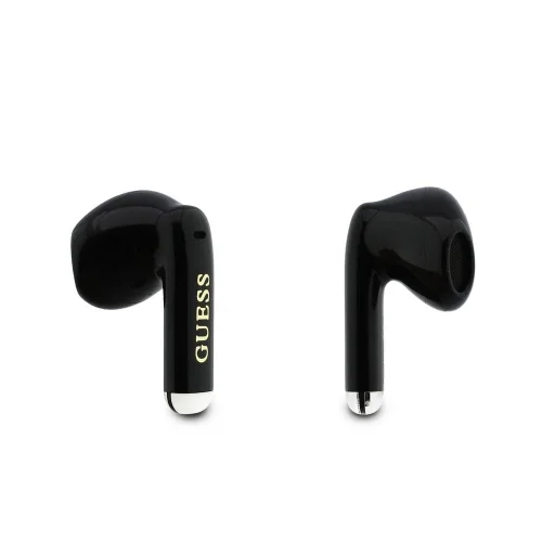 Guess Gold Line Glossy Classic Logo TWS bezdrôtové slúchadlá čierne - 5