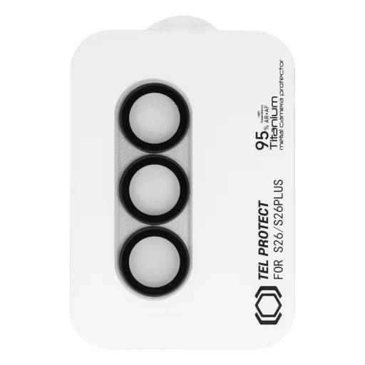 Üvegfólia Tel Protect 95% AR+AF Teljes Fém Kamera Védő Samsung Galaxy S26 Ultra ezüst (kamera sziget) - 2