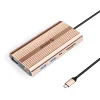 Orico XDR 12-v-1 USB-C dokovacia stanica USB-A USB-C HDMI 4K VGA RJ45 Gigabit PD 100W čítačka SD a microSD kariet - ružovozlatá thumbnail