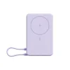 Xiaomi magnetická powerbanka 33W 10000mAh so zabudovaným USB-C káblom a stojanom, fialová thumbnail