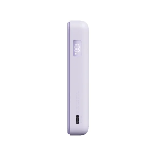 Xiaomi magnetická powerbanka 33W 10000mAh so zabudovaným USB-C káblom a stojanom, fialová - 4