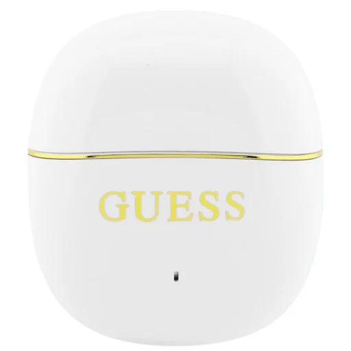 Guess Gold Line Glossy Classic Logo TWS Bezdrôtové slúchadlá Biele - 2