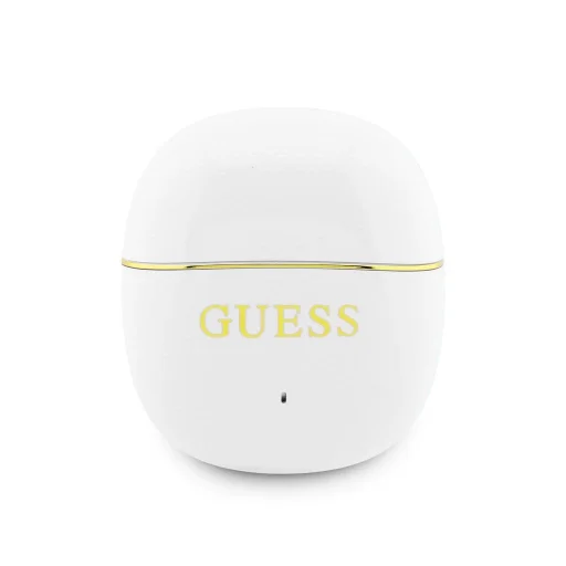 Guess Gold Line Glossy Classic Logo TWS Bezdrôtové slúchadlá Biele - 2