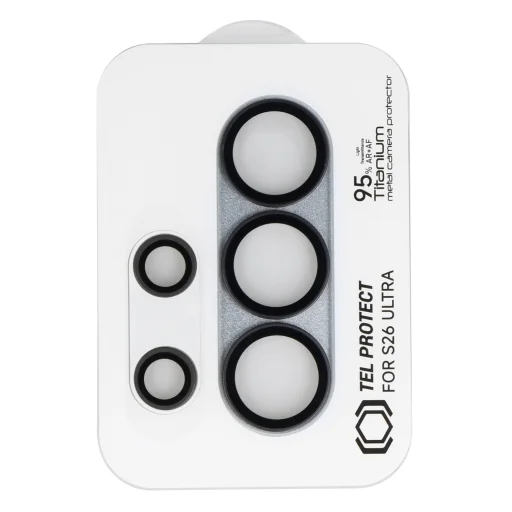 Tvrdené sklo Tel Protect 95% AR+AF celokovová ochrana fotoaparátu Samsung Galaxy S26 Ultra baby blue (kamerový ostrovček) ochranné sklo - 2