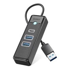 Orico PWC2U-U3 3-port USB hub 2x USB-A 3.0 1x USB-C 3.0 1 m - fekete