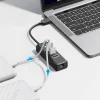 Orico PW3UR25-U3 USB Hub 4-portový 3x USB-A 3.0 1x RJ45 2.5G Ethernet 1 m - čierny thumbnail
