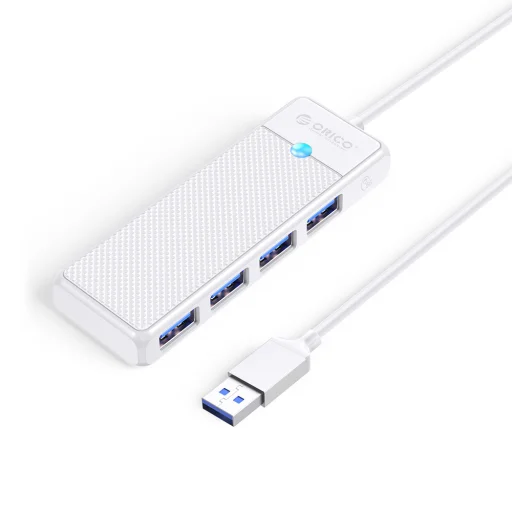 Orico PAPW4A-U3 USB Hub 4-port 4x USB-A 3.0 0.15 m - biely - 1