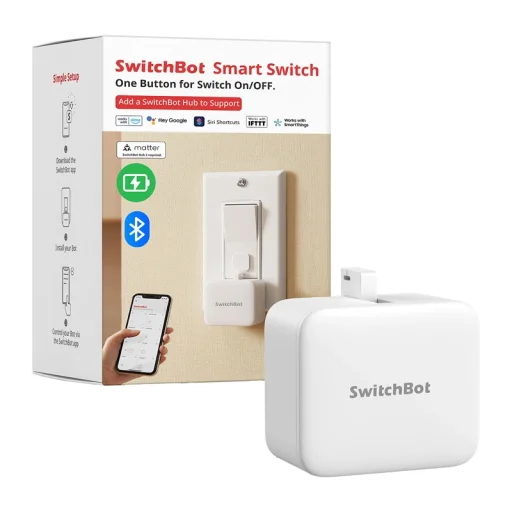 SwitchBot Bot C1 újratölthető vezeték nélküli kapcsoló fehér - 3