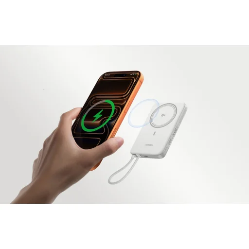 UGREEN PB570 10000 mAh 25 W magnetická powerbanka (biela) - 6