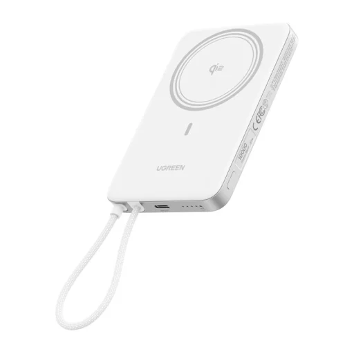 UGREEN PB570 10000 mAh 25 W magnetická powerbanka (biela) - 1