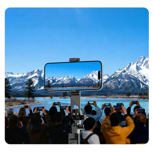 Selfie tyč Orico SPM190 statív 1/4" pre telefón a kameru s 360-stupňovou rotáciou Bluetooth 5.2 - čierna - 5