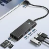 Orico PAPW3AT-U3 USB Hub 4-portový 3x USB-A 3.0 s čítačkou microSD/SD kariet 1 m - čierny thumbnail