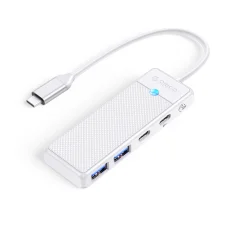 Orico PAPW2AC-C3 USB Hub 4-portový 2x USB-A 3.0 1x USB-C 3.0 s USB-C PD 100W nabíjaním 0,15m - biely