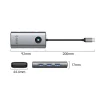 Orico PW11 6 v 1 USB-C dokovacia stanica 3x USB-A 3.0 1x USB-C 3.0 1x USB-C PD 100 W 1x HDMI 4K 30Hz - Sivá thumbnail