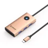 Orico PW11 6 v 1 USB-C dokovacia stanica 3x USB-A 3.0 1x USB-C 3.0 1x USB-C PD 100W 1x HDMI 4K 30Hz - Rose Gold thumbnail
