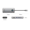 Orico PW11 8 v 1 dokovacia stanica USB-C 2x USB-A 3.0, 1x USB-C PD 100W, 1x HDMI 4K 60Hz, 1x microSD/SD, 1x RJ45 Gigabit Ethernet, 1x Audio 3.5mm - Sivá thumbnail