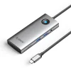 Orico PW11 8 v 1 dokovacia stanica USB-C 2x USB-A 3.0, 1x USB-C PD 100W, 1x HDMI 4K 60Hz, 1x microSD/SD, 1x RJ45 Gigabit Ethernet, 1x Audio 3.5mm - Sivá thumbnail