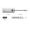 Orico PW11 8v1 USB-C dokovacia stanica 2x USB-A 3.0 1x USB-A 2.0 1x USB-C 3.0 1x USB-C PD 100W 1x HDMI 4K 60Hz 1x VGA 1080P 60Hz 1x RJ45 Gigabit Ethernet - strieborná thumbnail