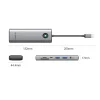 Orico PW11 9v1 USB-C dokovacia stanica 2x USB-A 3.0 1x USB-C 3.0 1x USB-C PD 100 1x HDMI 4K 60Hz 1x microSD/SD 1x RJ45 2,5G Ethernet 1x Audio 3,5 mm - Sivá thumbnail