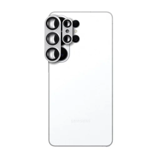 Samsung Galaxy S26 Ultra strieborné AR+AF Full Metal ochranné sklo na šošovku fotoaparátu - 4