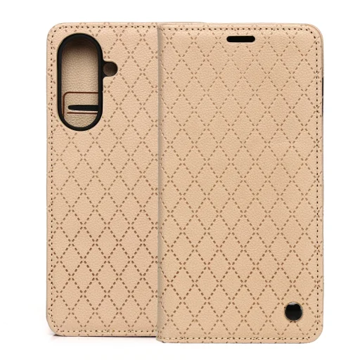 Samsung Galaxy A27 5G Smart Caro béžové puzdro - 1