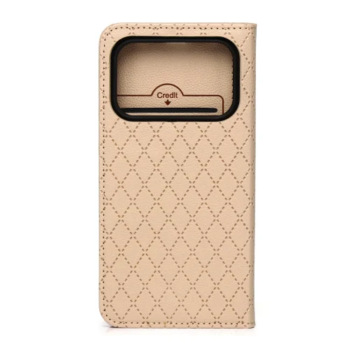 Honor 600 / Honor 600 Pro Smart Caro béžové puzdro - 2