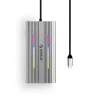 Orico XCR 12in1 RGB USB-C dokovacia stanica 3x USB-A USB-C PD 100W HDMI 4K VGA RJ45 Gigabit čítačka SD a microSD kariet - strieborná thumbnail