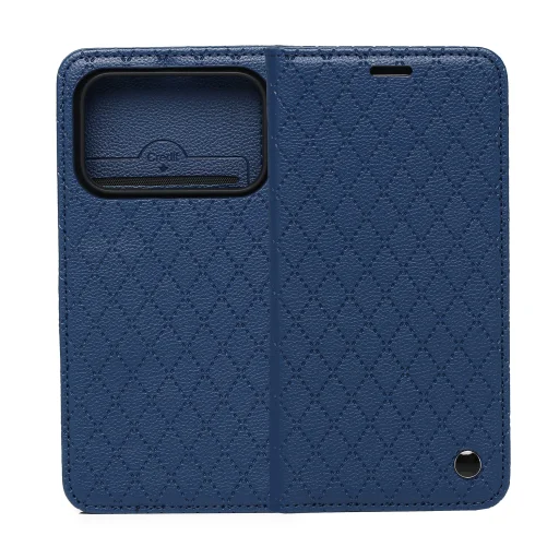 Honor 600 / Honor 600 Pro Smart Caro tmavomodré puzdro - 1
