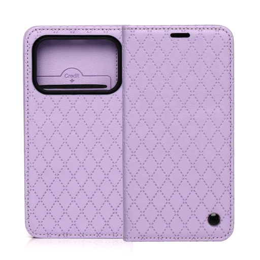 Honor 600 / Honor 600 Pro Smart Caro fialové puzdro - 1