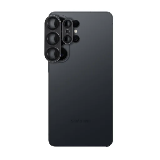 Samsung Galaxy S26 Ultra fekete AR+AF teljes fém kamera lencsevédő üvegfólia - 3