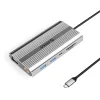 Orico XDR 12in1 USB-C dokovacia stanica USB-A USB-C HDMI 4K VGA RJ45 Gigabit PD 100W čítačka kariet SD a microSD - strieborná thumbnail
