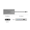 Orico XDR 12v1 USB-C dokovacia stanica USB-A USB-C 2x HDMI 4K 60Hz DisplayPort 4K 60Hz RJ45 Gigabit PD 100W čítačka SD a microSD kariet - Strieborná thumbnail