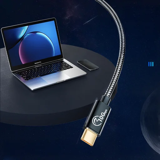Orico CAF31 USB-C - USB-A 3.1 Gen 2 10Gbps 1m OTG adaptér - čierny - 5