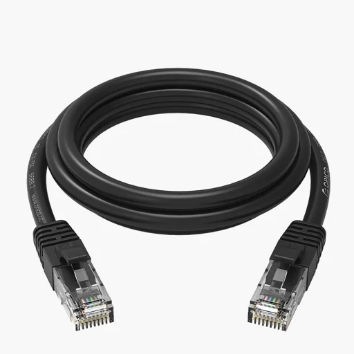 Orico PUG-C6 CAT6 1000Mbps RJ45 Ethernet sieťový kábel internet LAN okrúhly 1m - čierny - 2