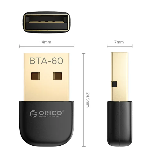 Orico BTA-60 Bluetooth 6.0 adaptér - čierny - 2