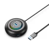 Orico YXR4-U3 RGB USB Hub 4-portový USB-A 3.0 s audio/mikrofónnym portom 0,3m - čierny thumbnail