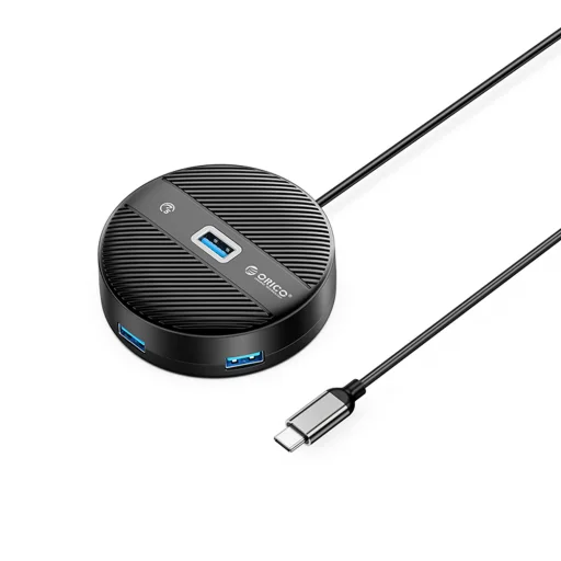 ORICO YS1-C2 4-portový USB Hub 1x USB-A 3.0, 3x USB-A 2.0, 0.3 m - čierny - 1