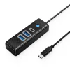 Orico PWC2U-C3 3-portový USB hub 2x USB-A 3.0 1x USB-C 3.0 0,5 m - čierny thumbnail