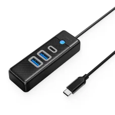 Orico PWC2U-C3 3-portový USB hub 2x USB-A 3.0 1x USB-C 3.0 1 m - čierny
